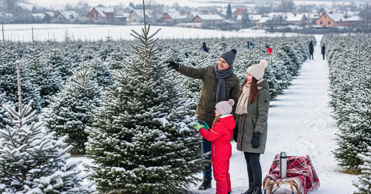Magia Świąt w Kurianach: Imponujący Wybór Choinek pod Białymstokiem